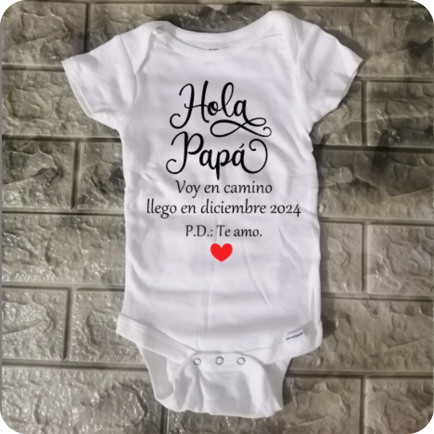 Enterizo Anuncio de Embarazo