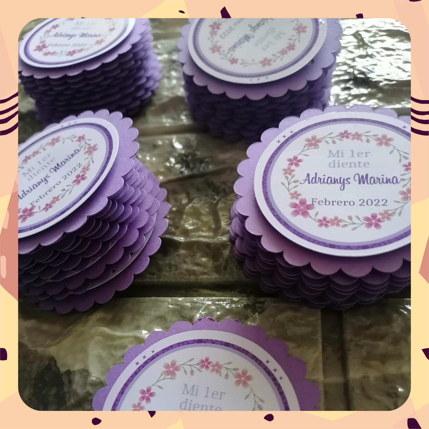 Tag Redondo Doble capa