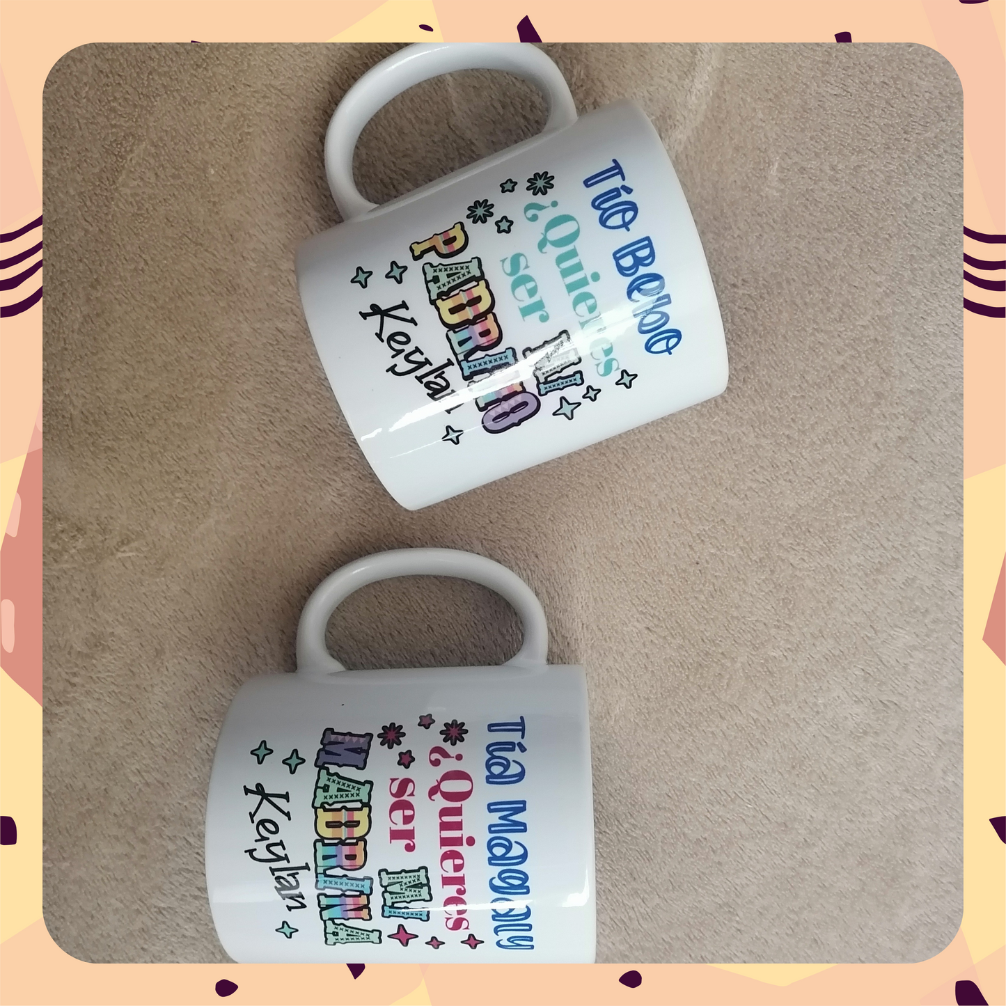 Tazas para petición de Padrinos