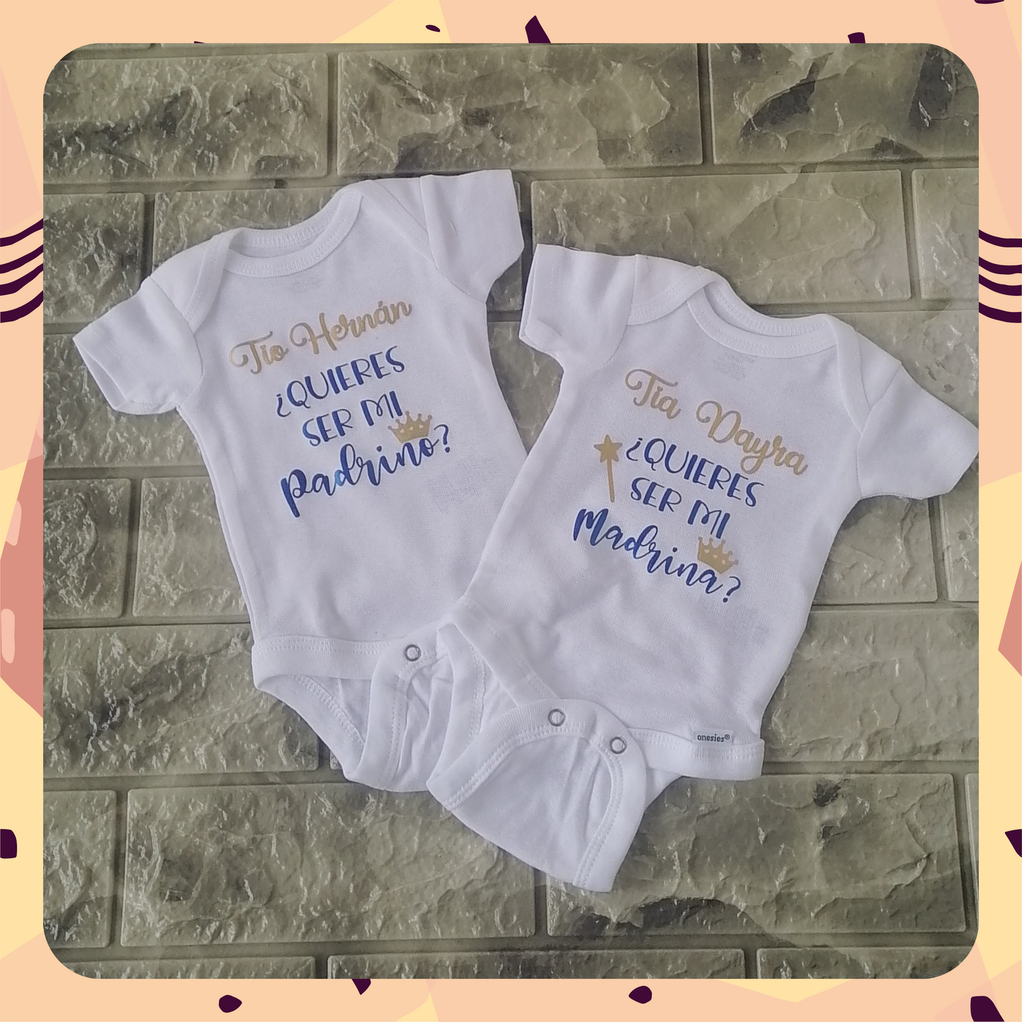 Set de Enterizo para petición de Padrinos