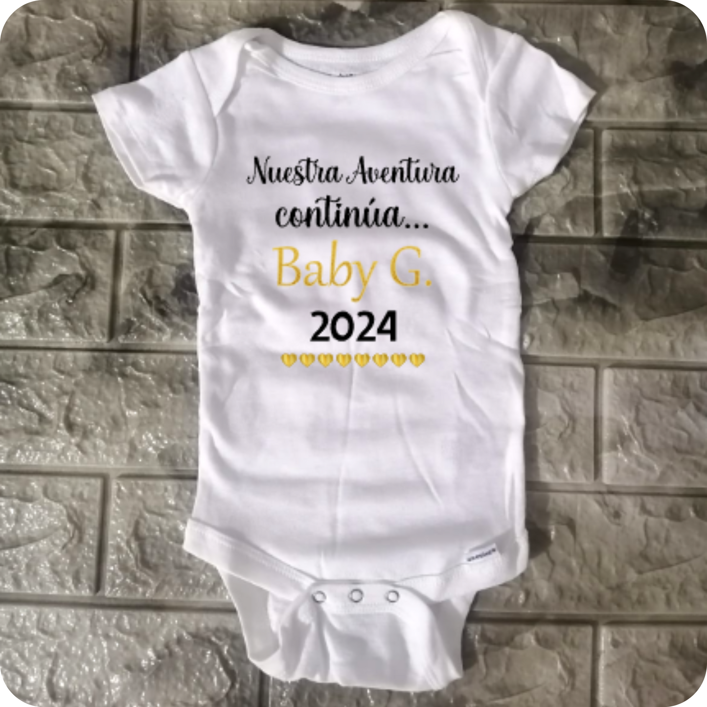 Enterizo Anuncio de Embarazo