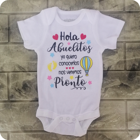 Enterizo Anuncio de Embarazo