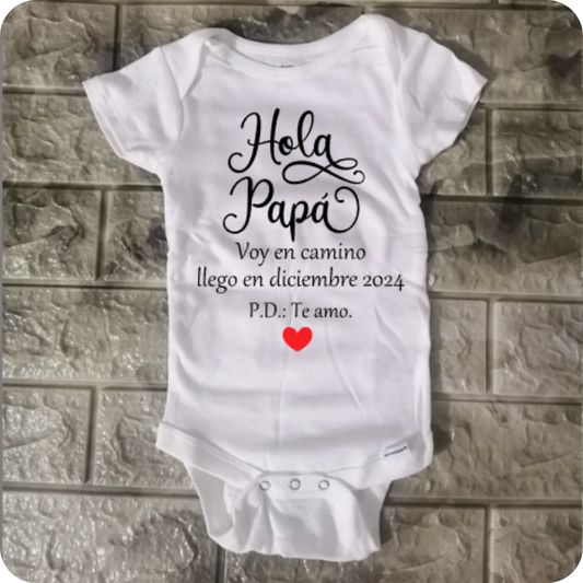 Enterizo Anuncio de Embarazo