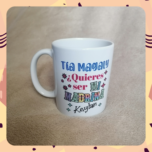 Tazas para petición de Padrinos