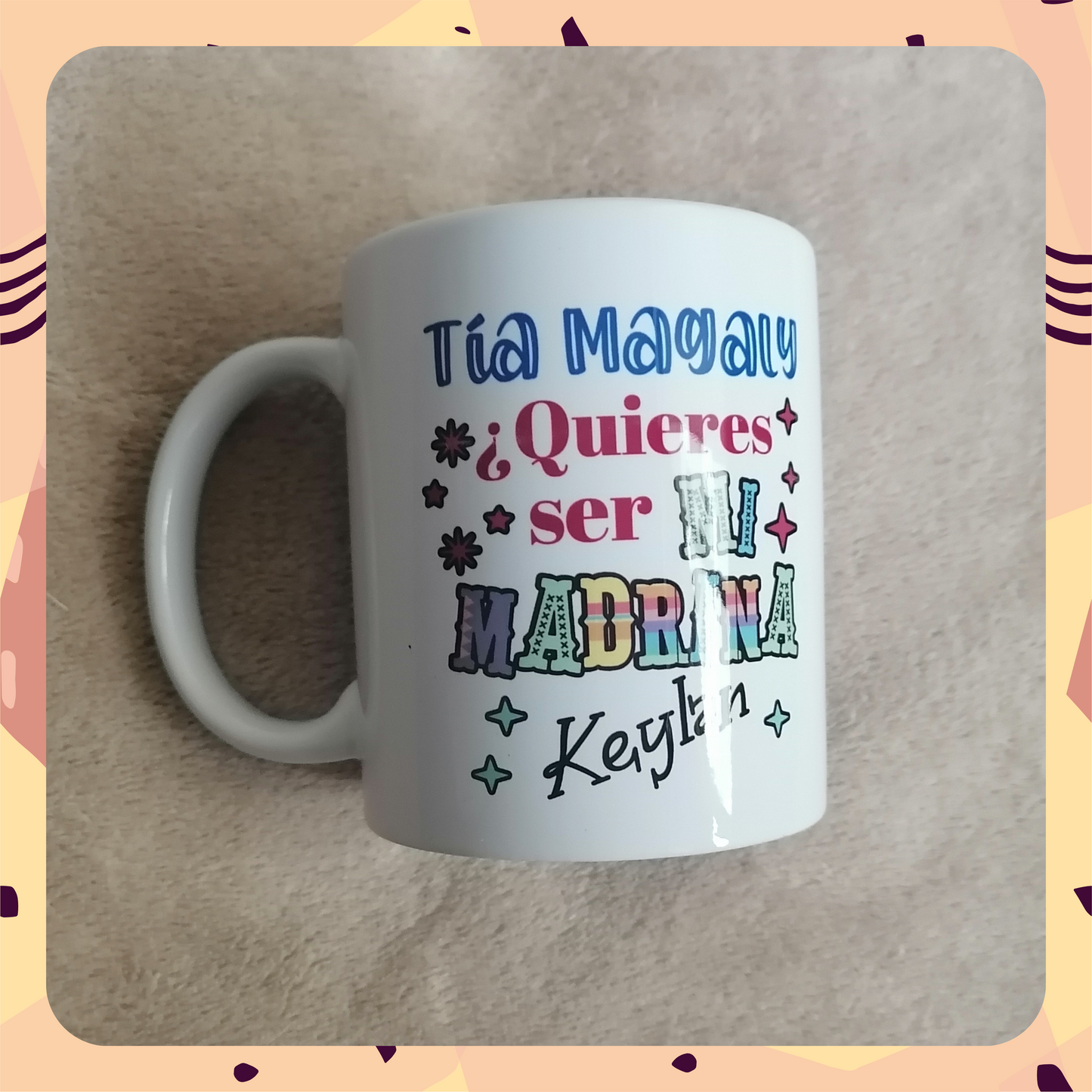 Tazas para petición de Padrinos