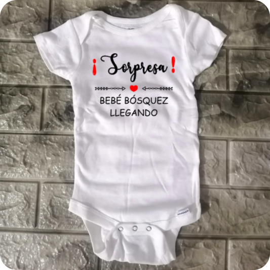 Enterizo Anuncio de Embarazo