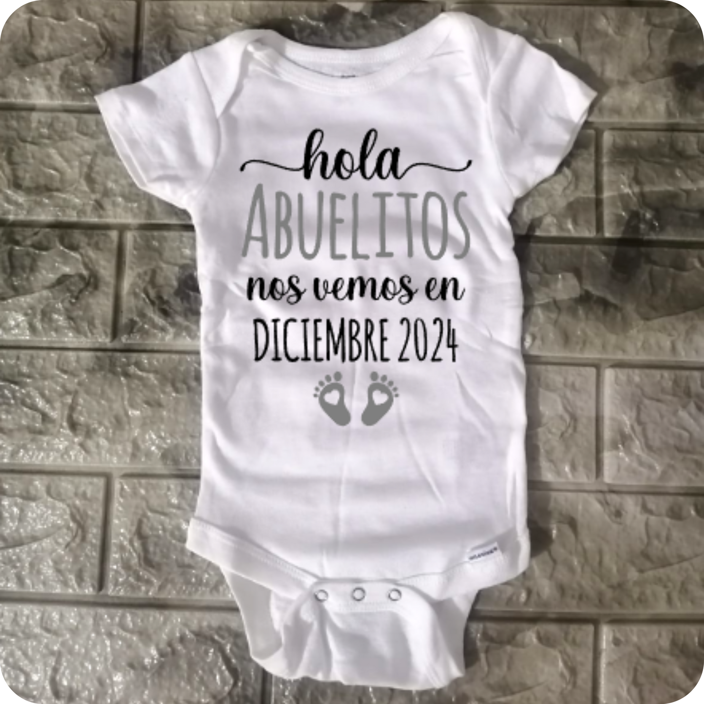 Enterizo Anuncio de Embarazo