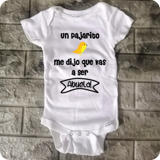 Enterizo Anuncio de Embarazo