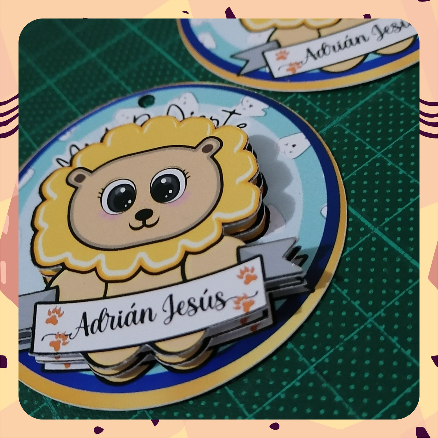 Tag Redondo en Relieve