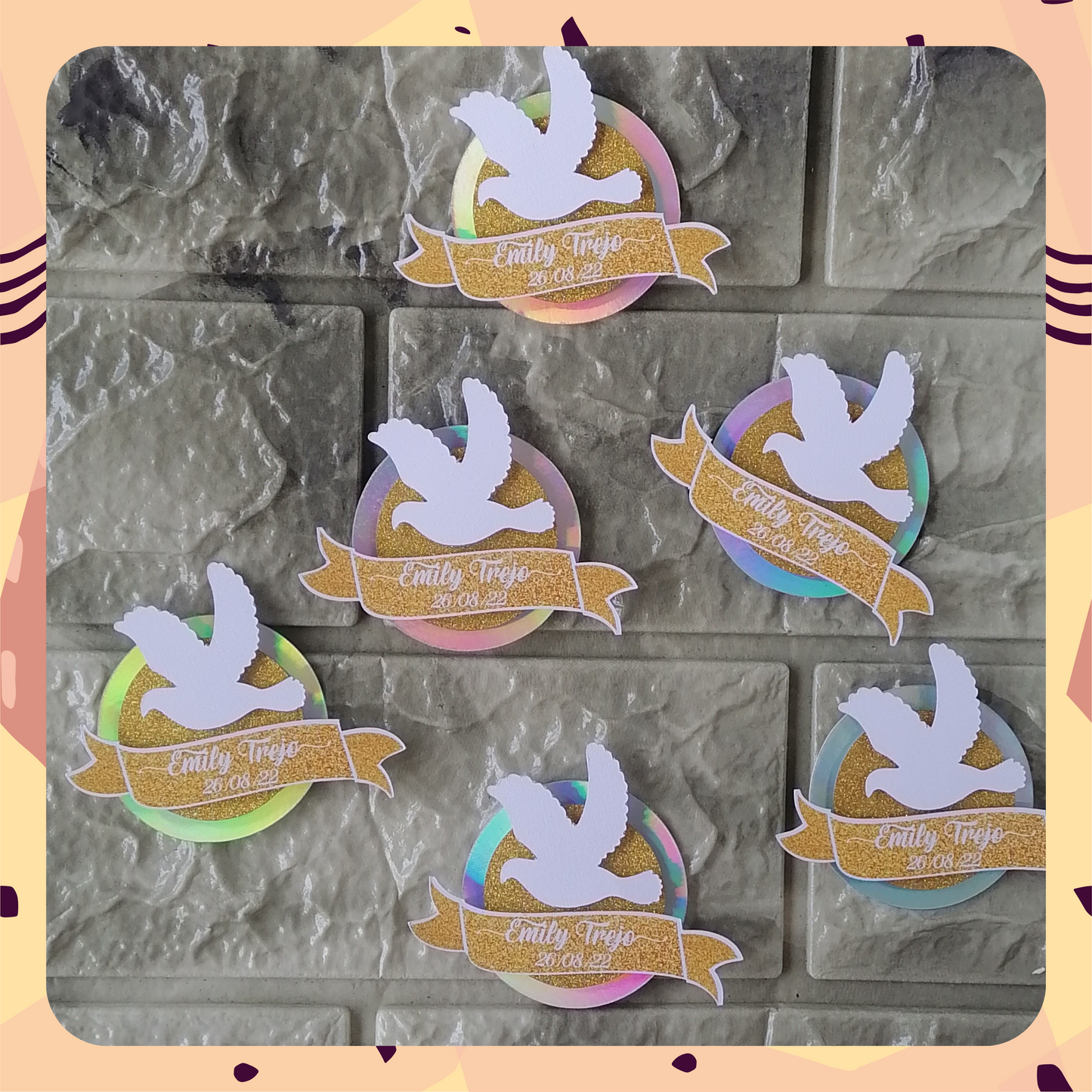 Tag Redondo en Relieve